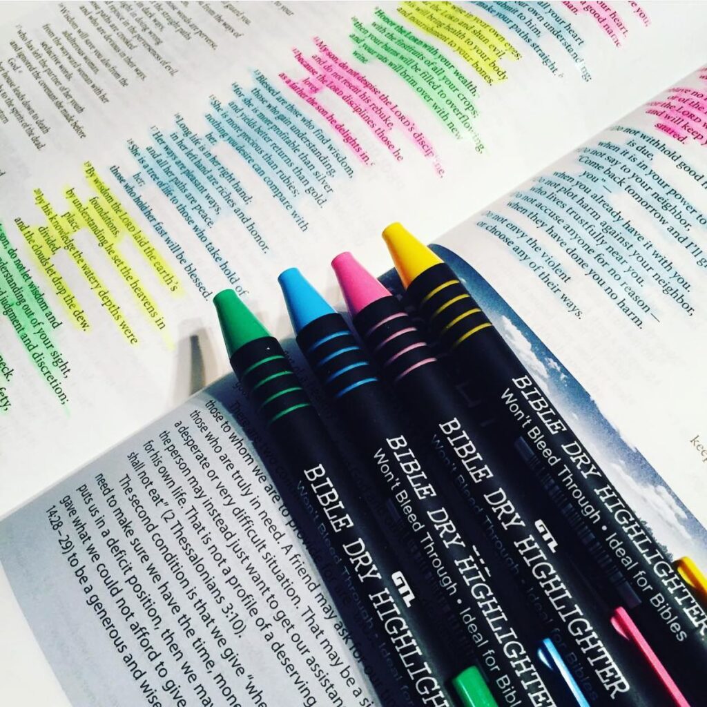Bible highlighters
